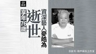 TVB老戏骨麦皓为去世,《东游记》中饰演汉钟离